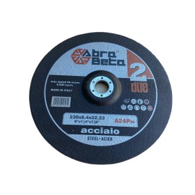 ABRABETA A24P MOLA ABRASIVA PER LA SBAVATURA ACCIAIO INOX DIAM. 230X6,4 mm. ABRABETA A24P MOLA ABRASIVA PER LA SBAVATURA ACCIAIO INOX DIAM.