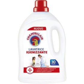 CHANTECLAIR DETERSIVO LIQUIDO BUCATO LAVATRICE IGIENIZZANTE 30 LAVAGGI ml. 1500 CHANTECLAIR DETERSIVO LIQUIDO BUCATO LAVATRICE IGIENIZZANTE 30
