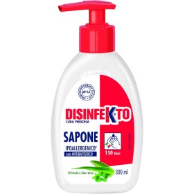 DISINFEKTO SAPONE LIQUIDO IPOALLERGENICO CON ANTIBATTERICO 150 DOSI ml. 300 DISINFEKTO SAPONE LIQUIDO IPOALLERGENICO CON ANTIBATTERICO 150 DOSI ml. 300