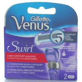 GILLETTE VENUS SWIRL LAME RICAMBIO 2 PEZZI PER RASOIO GILLETTE VENUS SWIRL LAME RICAMBIO 2 PEZZI PER RASOIO