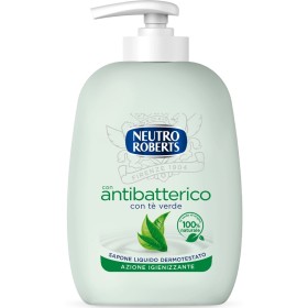 NEUTRO ROBERTS SAPONE LIQUIDO CON ANTIBATTERICO CON TE' VERDE AZIONE IGIENIZZANTE ML. 200 NEUTRO ROBERTS SAPONE LIQUIDO CON ANTIBATTERICO CON TE' VERDE AZIONE IGIENIZZANTE ML. 200
