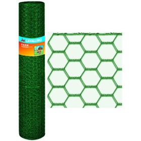 RETE METALLICA CAVALLINO FARM PLASTIC VERDE ESAGONALE MT. 10 25/5 50 RETE METALLICA CAVALLINO FARM PLASTIC VERDE ESAGONALE MT. 10
