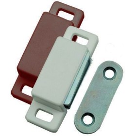 VIGOR CRICCHETTO MAGNETICO RETTANGOLARE PIASTRA 2 FORI BIANCO VIGOR CRICCHETTO MAGNETICO RETTANGOLARE PIASTRA 2 FORI BIANCO