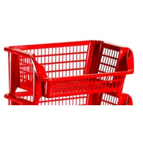 CESTELLO IN PLASTICA MAGIC MILLEUSI ROSSO CESTELLO IN PLASTICA MAGIC MILLEUSI