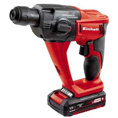 Einhell Martello Tassellatore con 2 batterie 18v 1,5 e 4ah 3 funzioni TE-HD 18 Li con kit
