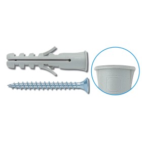 ELEMATIC TASSELLI CON BORDO CON VITE MM.8 PZ. 10 ELEMATIC TASSELLI CON BORDO CON VITE MM.8 PZ. 10