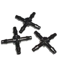 MANICOTTO COLLETTORE A CROCE 4 USCITE MM. 6 MANICOTTO COLLETTORE A CROCE 4 USCITE MM. 6