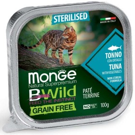 Monge Natural Super Premium Bwild Grain Free Gatto Adulto Tonno con ortaggi GR. 100 Monge Natural Super Premium Bwild Grain Free Gatto Adulto Tonno