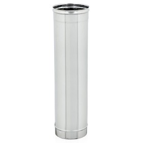TUBO INOX PER CANNA FUMARIA AISI 304 CM. 100 DIAMETRO MM. 100 TUBO INOX PER CANNA FUMARIA AISI 304 CM. 100 DIAMETRO MM. 10