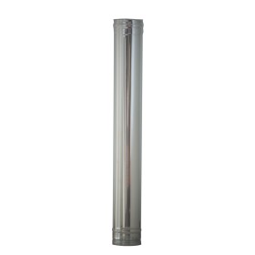 TUBO INOX PER CANNA FUMARIA AISI 304 CM. 100 DIAMETRO MM. 120 TUBO INOX PER CANNA FUMARIA AISI 304 CM. 100 DIAMETRO MM. 120