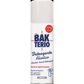 BAKTERIO SPRAY IGIENIZZANTE ALCOLICO PER SUPERFICI TESSUTO ML. 150 BAKTERIO SPRAY IGIENIZZANTE ALCOLICO PER SUPERFICI TESSUTO ML. 150