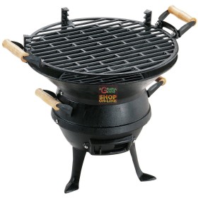 BARBECUE LAMPO A CARBONE IN GHISA PORTATILE PRATICO BARBECUE LAMPO A CARBONE IN GHISA PORTATILE PRATICO