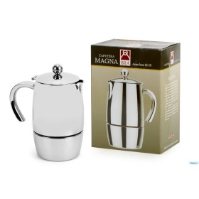 BRA CAFFETTIERA MAGNA ESPRESSO IN ACCAIO INOX 6 TAZZE BRA CAFFETTIERA MAGNA ESPRESSO IN ACCAIO INOX 6 TAZZE