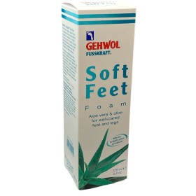 GEHWOL FUSSKRAFT SOFT FEET FOAM MOUSSE ALOE VERA E OLIVE PER GAMBE E PIEDI CURATI ML. 125 GEHWOL FUSSKRAFT SOFT FEET FOAM MOUSSE ALOE VERA E OLIVE PER GAMBE E PIEDI CURATI ML. 125