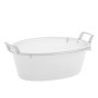 Bacinella In Plastica Ovale Azzurra diam. cm. 60 lt. 30