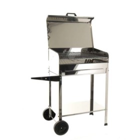 BARBECUE A CARBONE ACHILLE INOX CM. 50x40x90h BARBECUE A CARBONE ACHILLE INOX CM. 50x40x90h