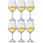 BORMIOLI SET 6 BICCHIERI CALICE IN VETRO DIVINO PER VINO BIANCO