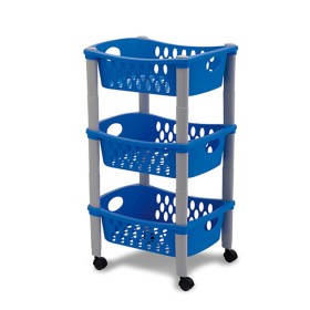 Carrello Otello a tre piani ROSSO cm. 30x40x70h. Carrello Otello a tre piani cm. 30x40x70h.