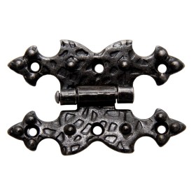 CERNIERE IN FERRO BATTUTO ART.313/C NERO SFUMMATO MM. 70x45 PZ. 2 CERNIERE IN FERRO BATTUTO ART.313/C NERO SFUMMATO MM. 70x45 PZ. 2