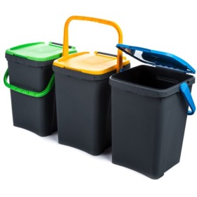CONTENITORE PER LA DIFFERENZIATA ECOLOGICO COLORE BLU LT. 35 CONTENITORE PER LA DIFFERENZIATA ECOLOGICO COLORE BLU LT. 35