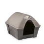 Cuccia per cani in plastica resistente Casa Felice Grande Tortora chiaro/grigia cm. 96x78x73h.