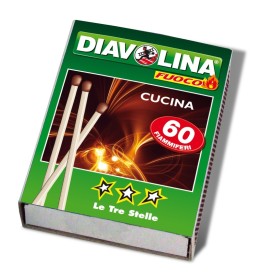 DIAVOLINA CUCINA 60 FIAMMIFERI LE TRE STELLE DIAVOLINA CUCINA 60 FIAMMIFERI LE TRE STELLE