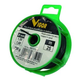 FILO FERRO PLASTICATO VERDE LEGATURA 230GR DIAM. MM. 1,6 MT. 25 FILO FERRO PLASTICATO VERDE LEGATURA 230GR DIAM. MM. 1,6 MT. 25