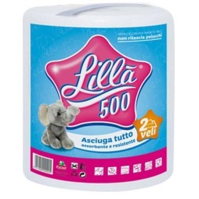 FOSCART ROTOLO CARTA ASCIUGAMANO LILLA' 500 2 VELI FOSCART ROTOLO CARTA ASCIUGAMANO LILLA' 500 2 VELI