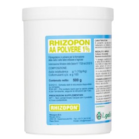 GOBBI RHIZOPON AA POLVERE REGOLATORE DELLA CRESCITA DELLE PIANTE gr. 500 GOBBI RHIZOPON AA POLVERE REGOLATORE DELLA CRESCITA DELLE PIANTE gr. 500