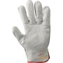 GUANTO FIORE BOVINA  ORLATO  DORSO CROSTA  COLORE BIANCO  TG  7 8 9 10 11