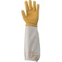 GUANTO FIORE CON MANICA LUNGA IN TELA  COLORE GIALLO  TG  8 9 10 11