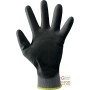 GUANTO IN POLIESTERE  PALMO RICOPERTO IN POLIURETANO  ANTISTATICO  COLORE GRIGIO NERO  TG  8 9 10