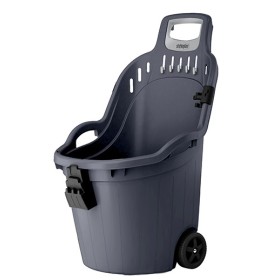Helpy Cart Carriola multiuso completa di ferma scopa Grigio Ferro cm. 59,5x53x88,5h. Helpy Cart Carriola multiuso completa di ferma scopa Grigio Ferro cm. 59,5x53x88,5h.