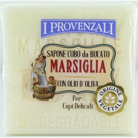 I PROVENZALI SAPONE DA BUCATO MARSIGLIA PER CAPI DELICATI CUBO GR. 300 I PROVENZALI SAPONE DA BUCATO MARSIGLIA PER CAPI DELICATI CUBO
