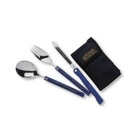 KEEN BLADES PIC B SET 3 POSATE PIEGHEVOLI CON IMPUGNATURA IN PLASTICA BLU KEEN BLADES PIC B SET 3 POSATE PIEGHEVOLI CON IMPUGNATURA IN