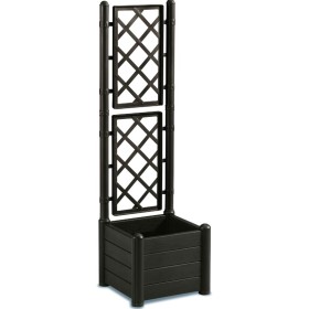 FIORIERA CON GRIGLIATO ITALIA QUADRATA MARRONE CM. 43x43x142h. FIORIERA CON GRIGLIATO ITALIA QUADRATA MARRONE CM. 43x43x142h.