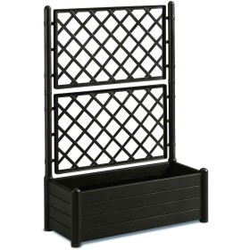FIORIERA CON GRIGLIATO ITALIA RETTANGOLARE GRIGGIA CM. 100x43x142h. FIORIERA CON GRIGLIATO ITALIA RETTANGOLARE MARRONE CM.