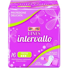 LINES INTERVALLO PROTEGGISLIP RIPIEGATI FRESH 16 PZ. LINES INTERVALLO PROTEGGISLIP RIPIEGATI FRESH 16 PZ.