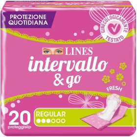 LINES INTERVALLO RIPIEGATI FRESH 20 PZ.  SALVASLIP LINES INTERVALLO RIPIEGATI FRESH 20 PZ. SALVASLIP