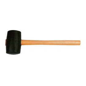 MAZZUOLA IN GOMMA CON MANICO IN LEGNO VERNICIATO MM. 55 RIF. 80300 MAZZUOLA IN GOMMA CON MANICO IN LEGNO VERNICIATO MM. 55 RIF.
