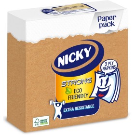 NICKY TOVAGLIOLI 33X33 3 VELI STRONG ECO FRIENDLY 30 PZ. NICKY TOVAGLIOLI 33X33 3 VELI STRONG ECO FRIENDLY 30 PZ.