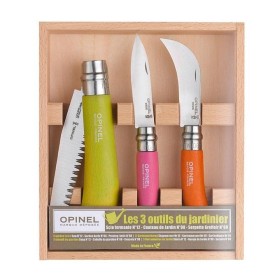 OPINEL POCHETTE IN LEGNO TRIO COLTELLI DA GIARDINO COLORATI OPINEL POCHETTE IN LEGNO TRIO COLTELLI DA GIARDINO COLORATI