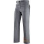 PANTALONE 100% COTONE SANFORIZZATO GR  250  CUCITURE IN CONTRASTO  COLORE GRIGIO  TG  S XXL