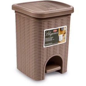 Pattumiera Da Bagno Elegance con Pedaliera Tortora lt. 6 Pattumiera Da Bagno Elegance con Pedaliera Tortora lt. 6