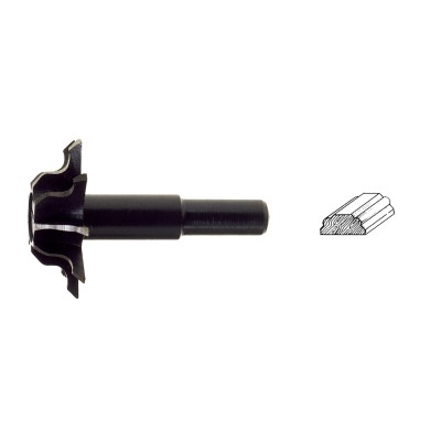 POGGI ART.361.00 FRESA SAGOMATA PER PROFILO MEZZO TONDO ESTERNO MM. 35 GAMBO MM. 8