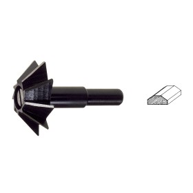 POGGI ART.365.00 FRESA SAGOMATA CONICA 45 GRADI MM.  35 GAMBO MM. 8 POGGI ART.365.00 FRESA SAGOMATA CONICA 45 GRADI MM. 35 GAMBO