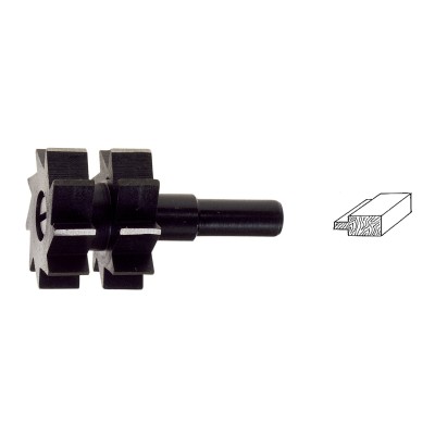 POGGI ART.367.00 FRESA SAGOMATA DOPPIA BATTUTA PER INCASTRI MM. 30x22 GAMBO MM. 8
