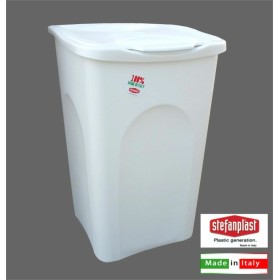 Portabiancheria Linea Primavera Chiuso bianco cm. 37x37x56h. lt. 50 Portabiancheria Linea Primavera Chiuso bianco cm. 37x37x56h. lt. 50