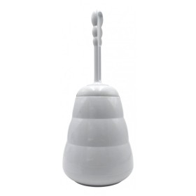 PORTASCOPINO PER BAGNO BOMBOLO BIANCO cm. 17x41h. PORTASCOPINO PER BAGNO BOMBOLO BIANCO cm. 17x41h.