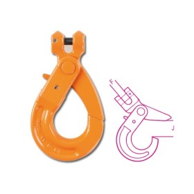 Robur Ganci per sollevamento tipo self-locking a forcella acciaio legato ad alta resistenza EN1677-3 R T1,12 Robur Ganci per sollevamento tipo self-locking a forcella